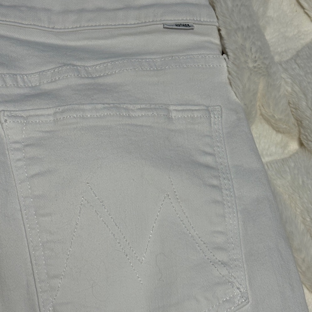 MOTHER The Rambler Zip Ankle Jeans, The Fairest of Them All size 32— White - Picture 5 of 11